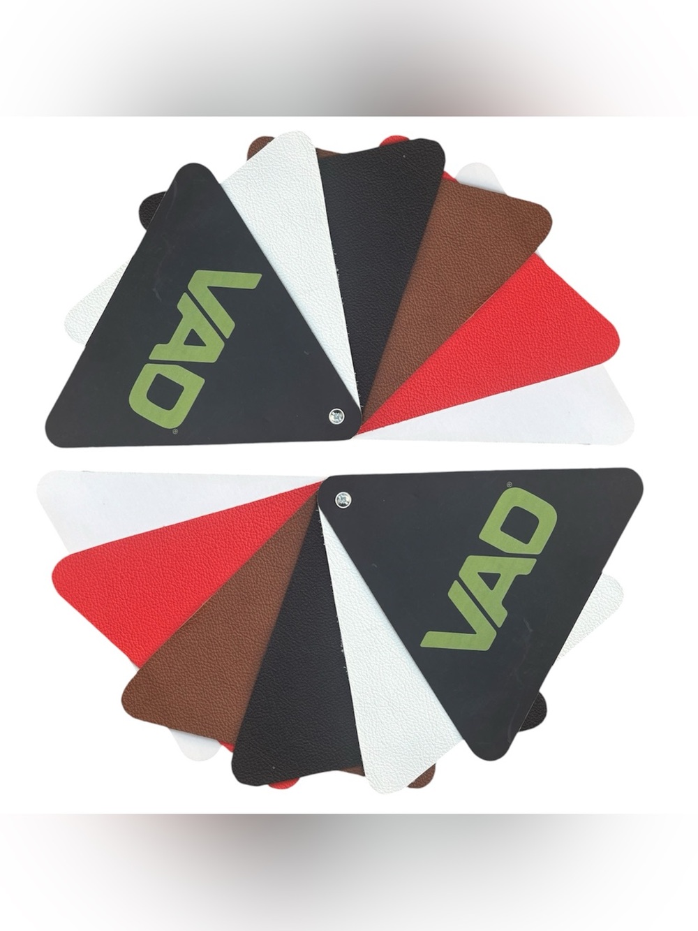 Set of Two Genuine Leather Triangle Swatches from VAD